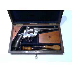 REVOLVER " WARNANT-FRANSQUET " A BRISURE EN COFFRET - XIX-