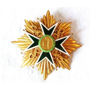 Large Commander Plate Of The Hospital Order Of St-lazare Of Jerusalem “atavis & Armis”