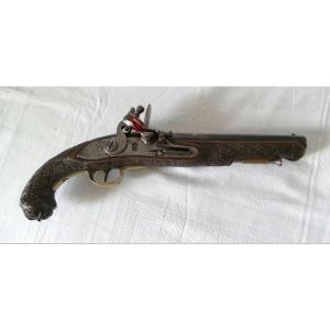 Large & Luxurious Officer's Pistol Very Work - 18th Century - Spanish