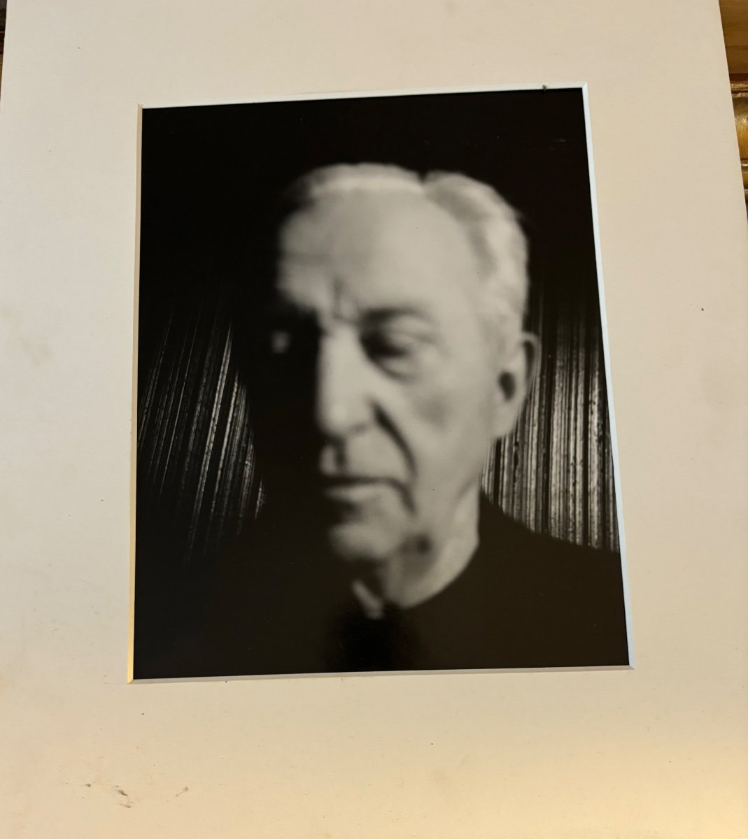 Portrait Photography Of Pierre Soulages 1996 By Hergo Silver Print 