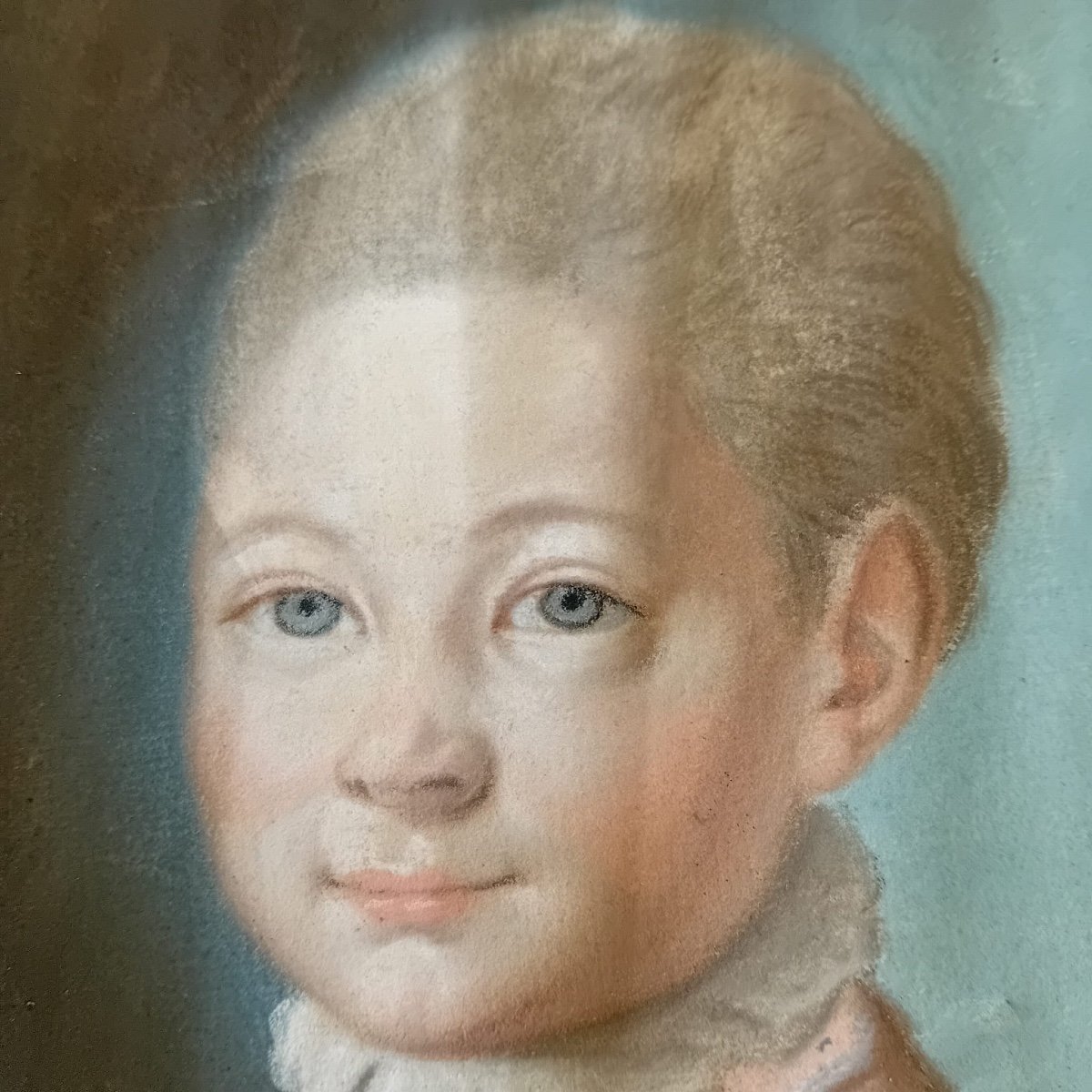 Joseph Chevalier De Saint Michel Portrait De Jeune Garçon 1776 Pastel XVIIIe -photo-3