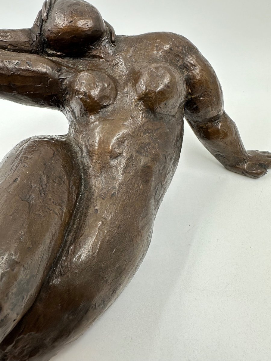 Sculpture Bronze Cire Perdu Nu Féminin Mateo Mornar (1946)-photo-2