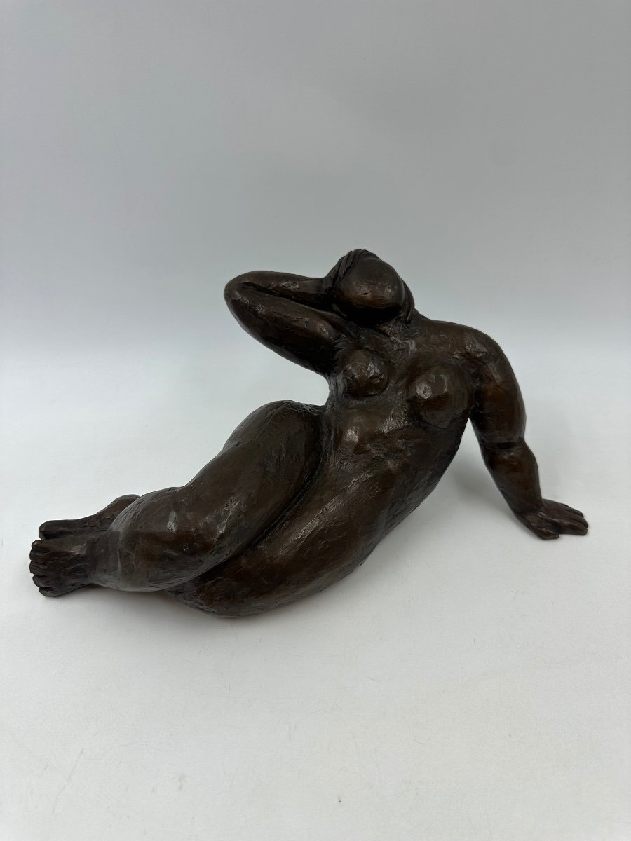 Sculpture Bronze Cire Perdu Nu Féminin Mateo Mornar (1946)-photo-1