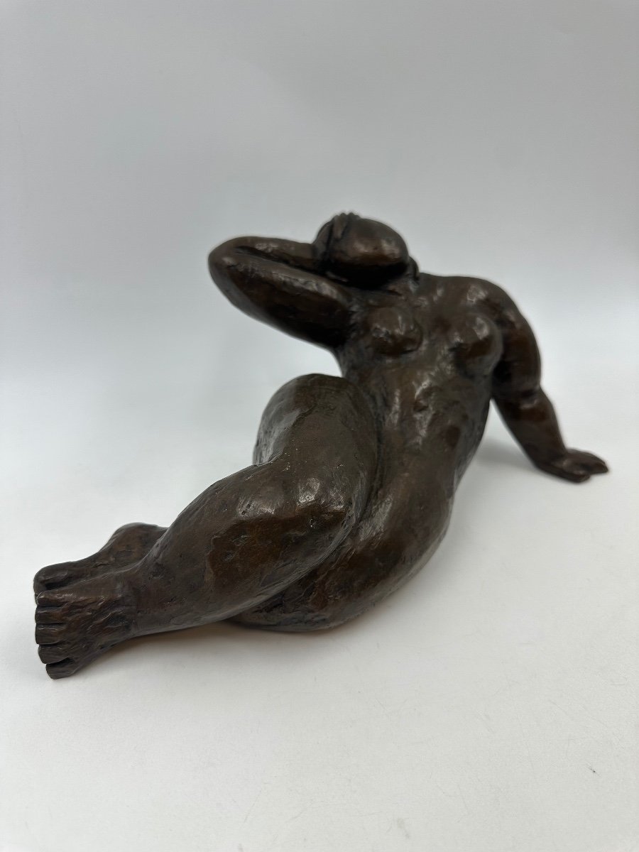 Sculpture Bronze Cire Perdu Nu Féminin Mateo Mornar (1946)-photo-2