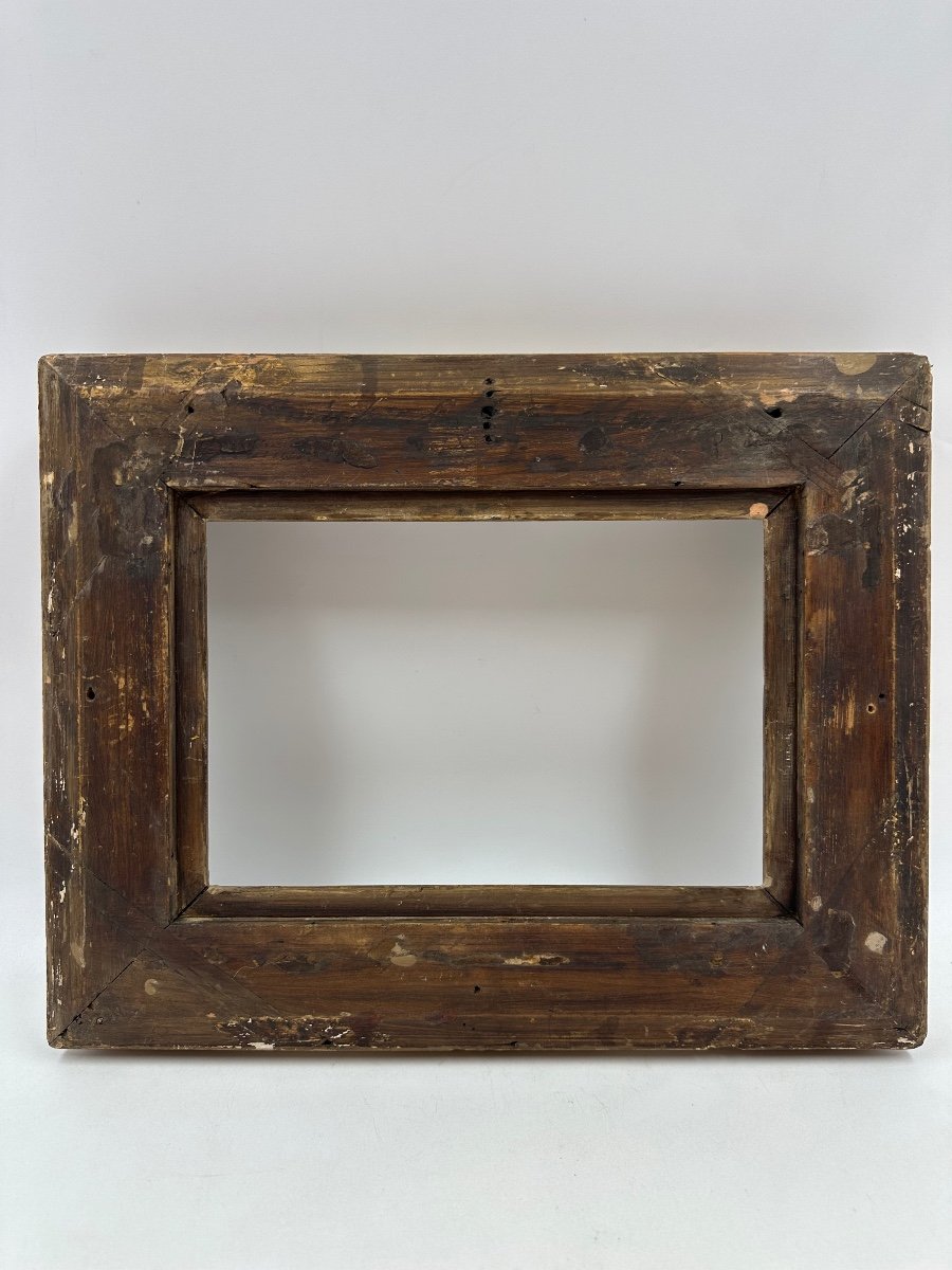 18th Century Frame In Gilded Wood, Louis XV Period-photo-4