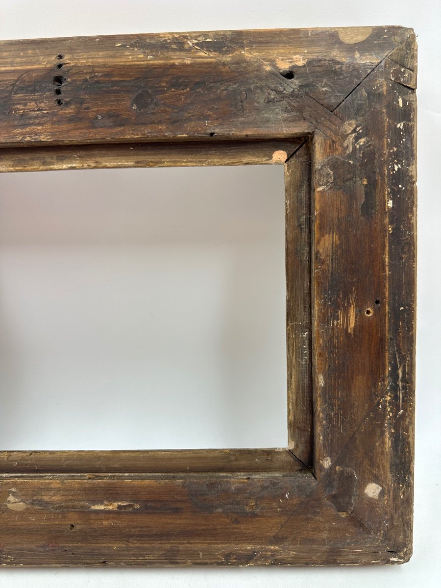 18th Century Frame In Gilded Wood, Louis XV Period-photo-2