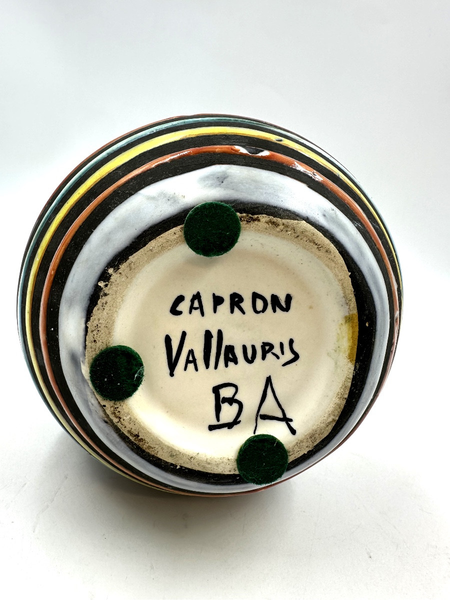 Roger Capron Martini Enameled Ceramic Bottle-photo-4