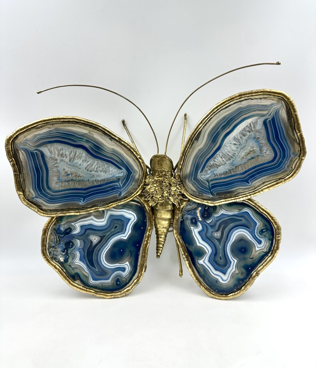 Pair Of Butterfly Wall Lights By Jacques Duval Brasseur -photo-4