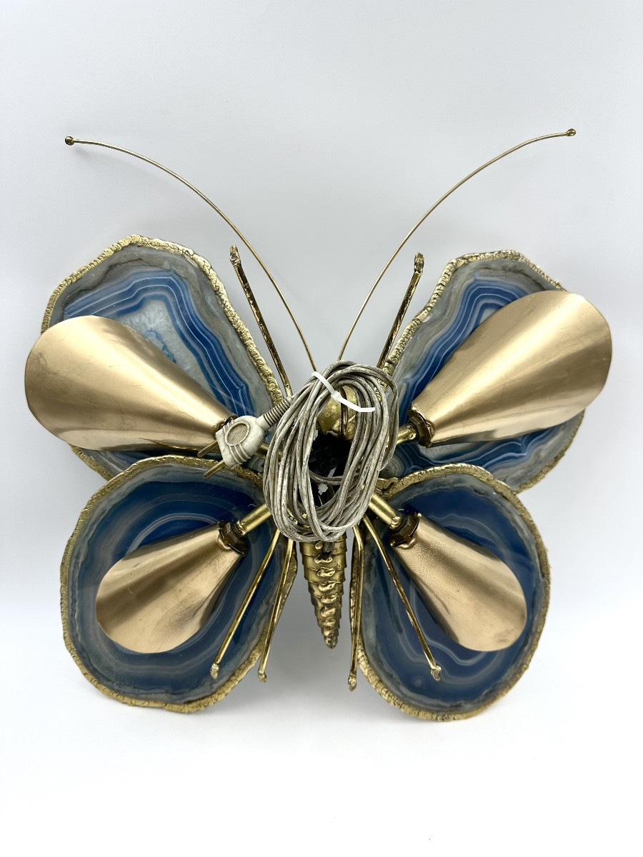 Pair Of Butterfly Wall Lights By Jacques Duval Brasseur -photo-2