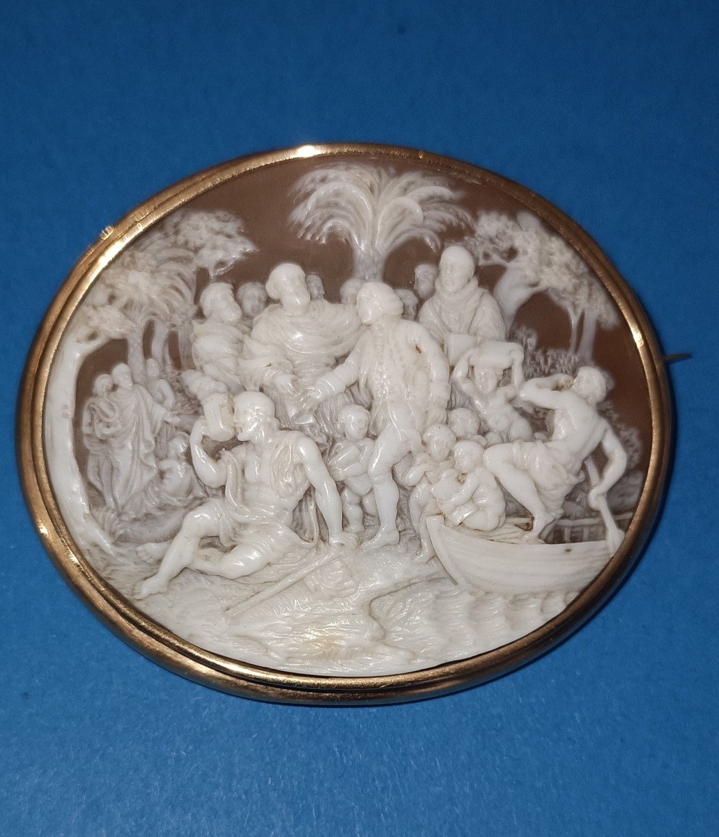  Important Gold Mounted Cameo From The 19th Century-photo-1