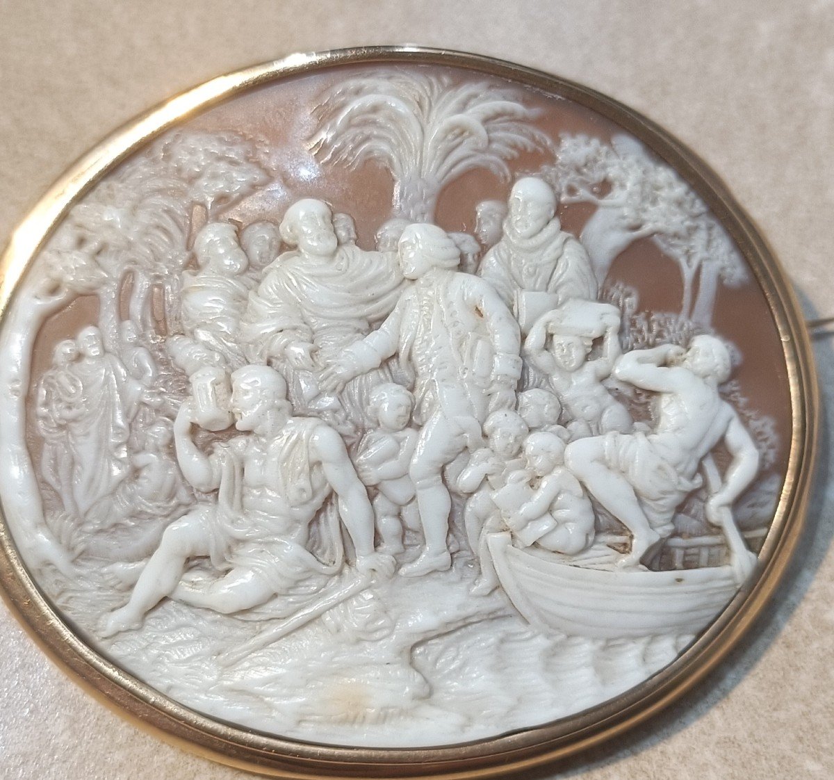  Important Gold Mounted Cameo From The 19th Century