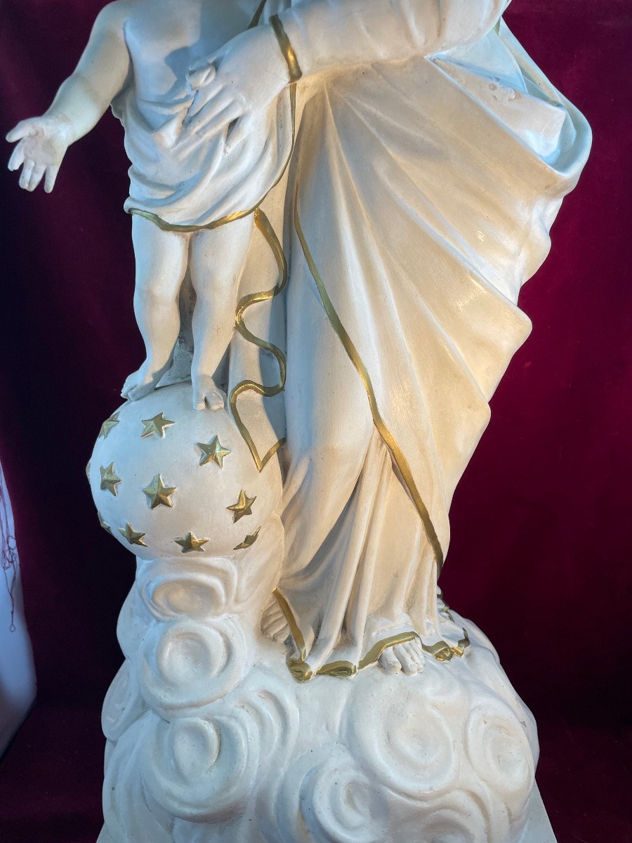 Notre Dame Des Victoires Statue Platre-photo-3