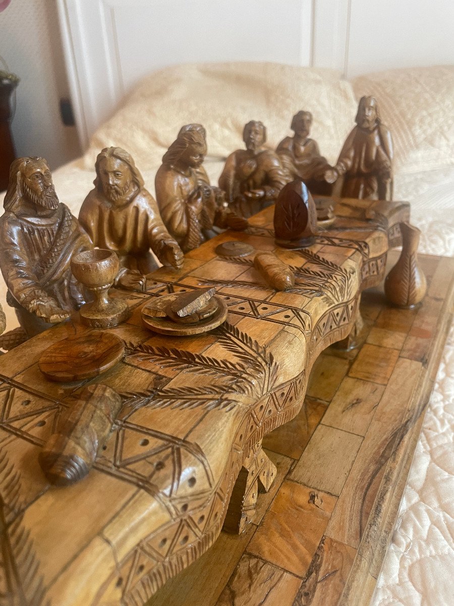 The Last Supper Sculpture On Wood D Olivier Diorama-photo-8