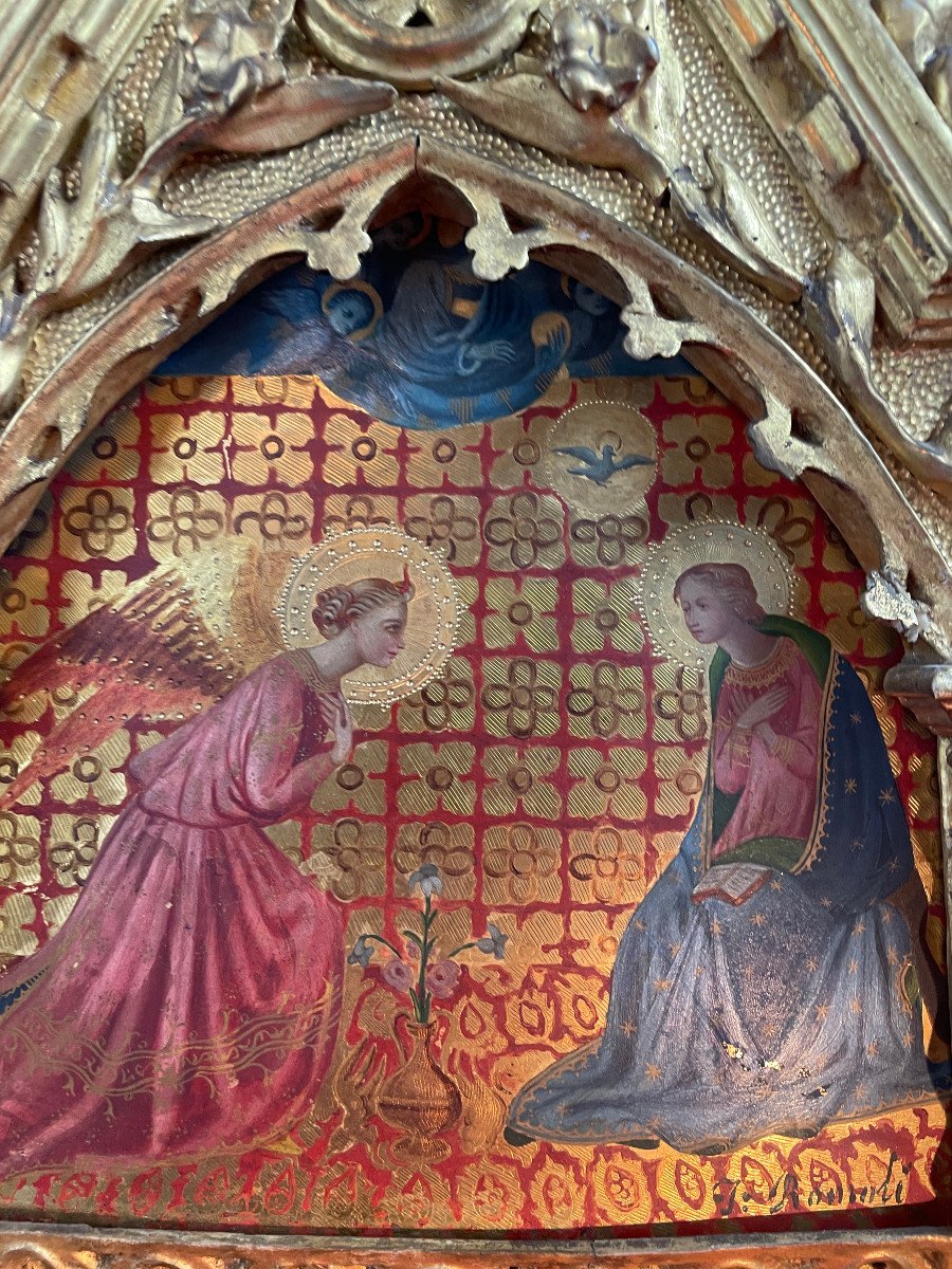 Annunciation Florentine Painting A Tempera-photo-4