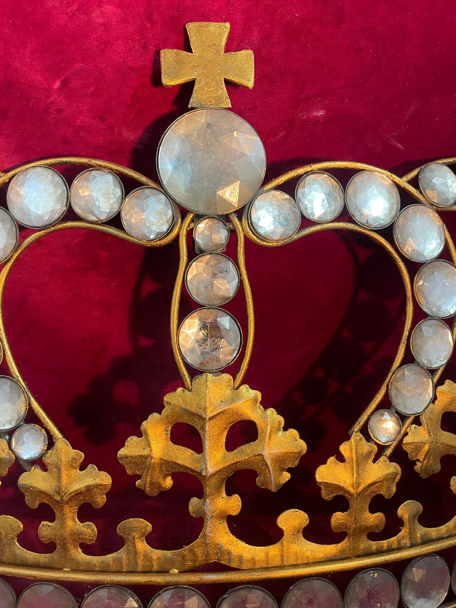 Virgin Mary Crown With Rhinestones -photo-2