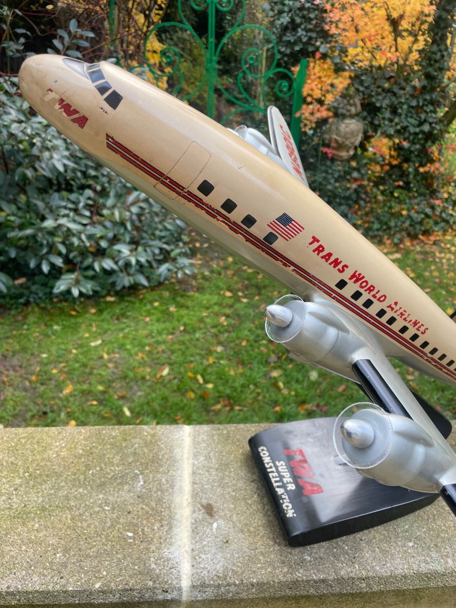  Twa Maquette D Agence Super Constellation Metal-photo-2