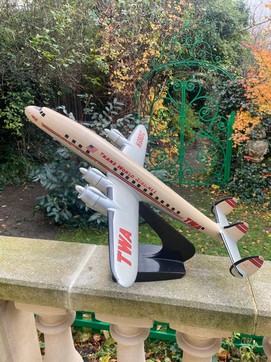  Twa Maquette D Agence Super Constellation Metal-photo-1