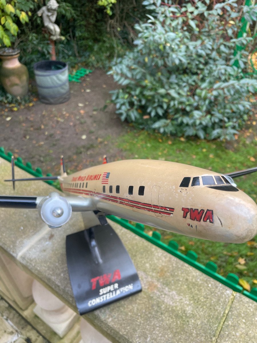  Twa Maquette D Agence Super Constellation Metal-photo-2