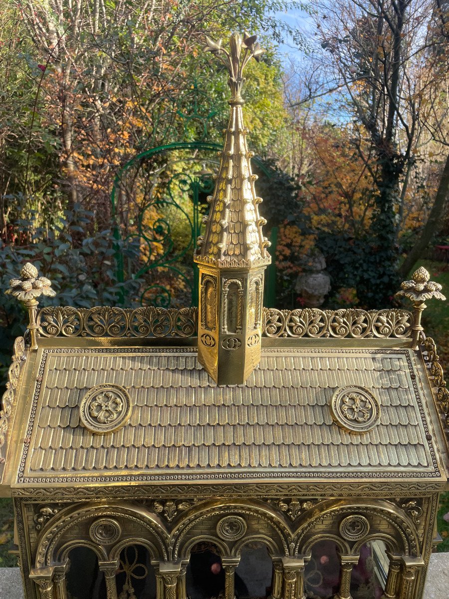 Gilded Bronze Reliquary Chapel -photo-2