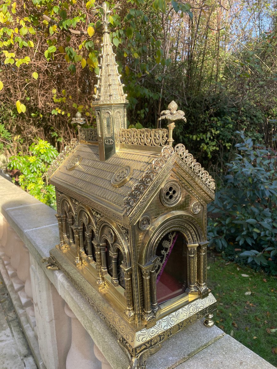 Gilded Bronze Reliquary Chapel -photo-3