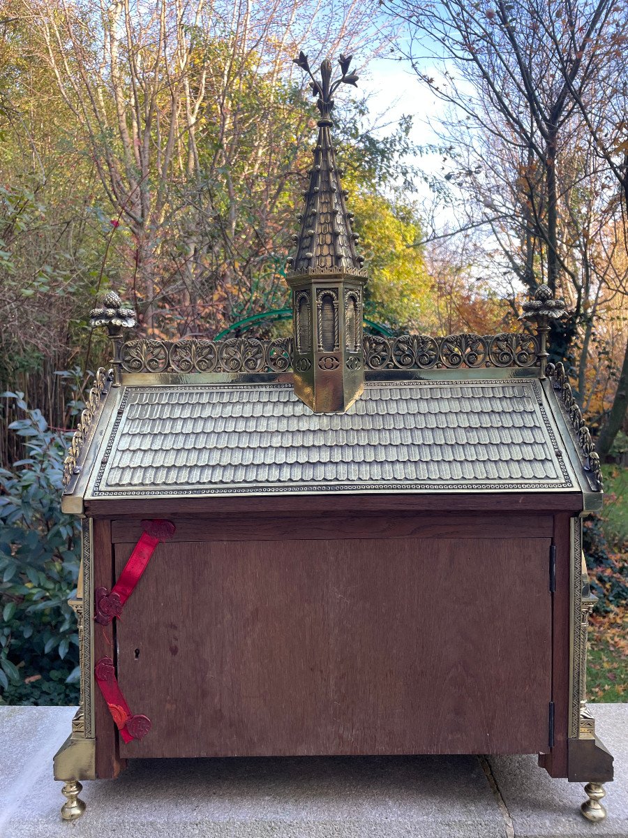 Gilded Bronze Reliquary Chapel -photo-3