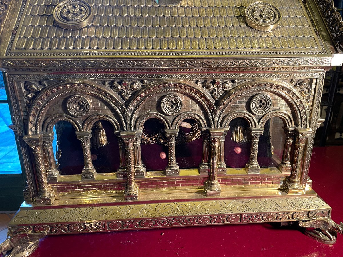 Gilded Bronze Reliquary Chapel -photo-7