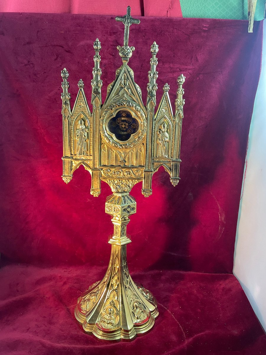 Gilded Bronze Reliquary -photo-4