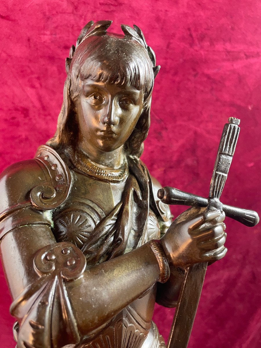 Joan Of Arc Bronze By Bouret-photo-2