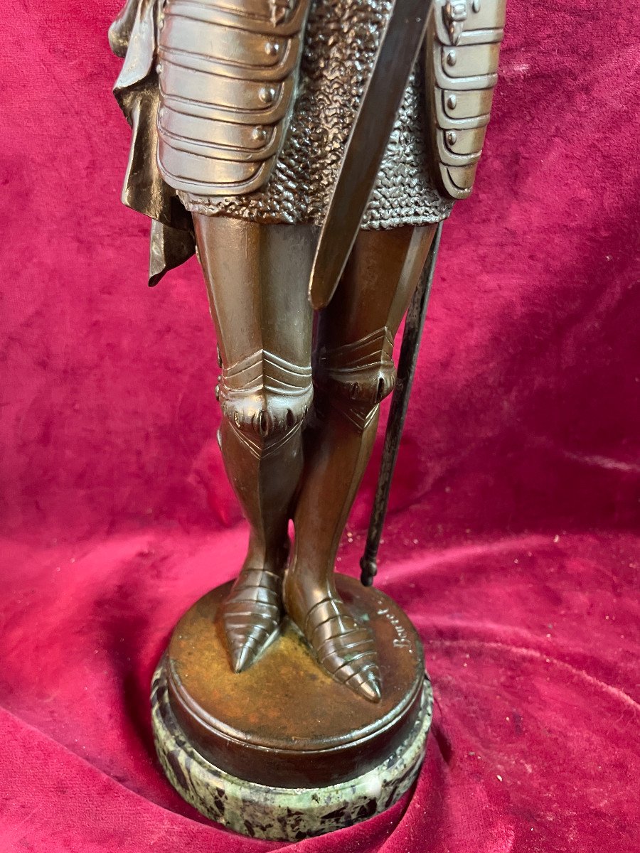 Joan Of Arc Bronze By Bouret-photo-3