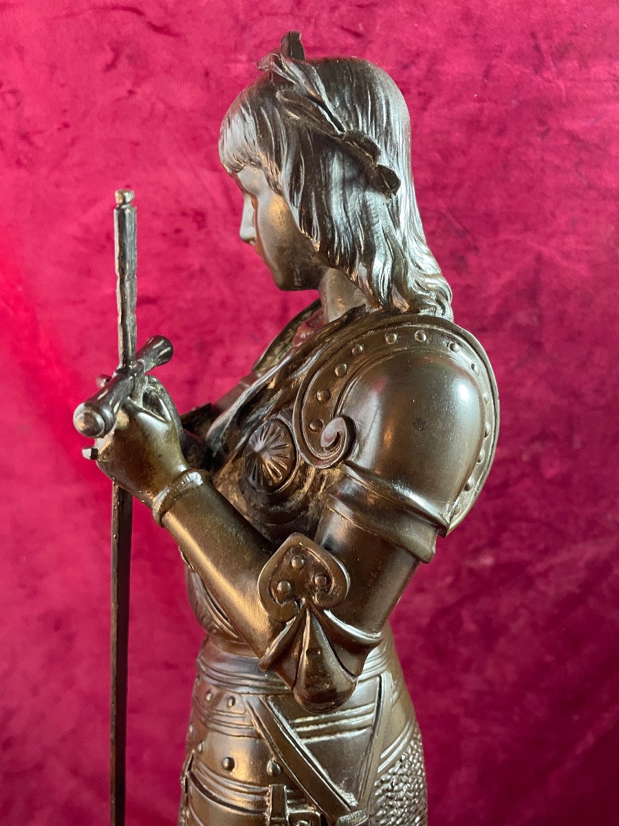 Joan Of Arc Bronze By Bouret-photo-4