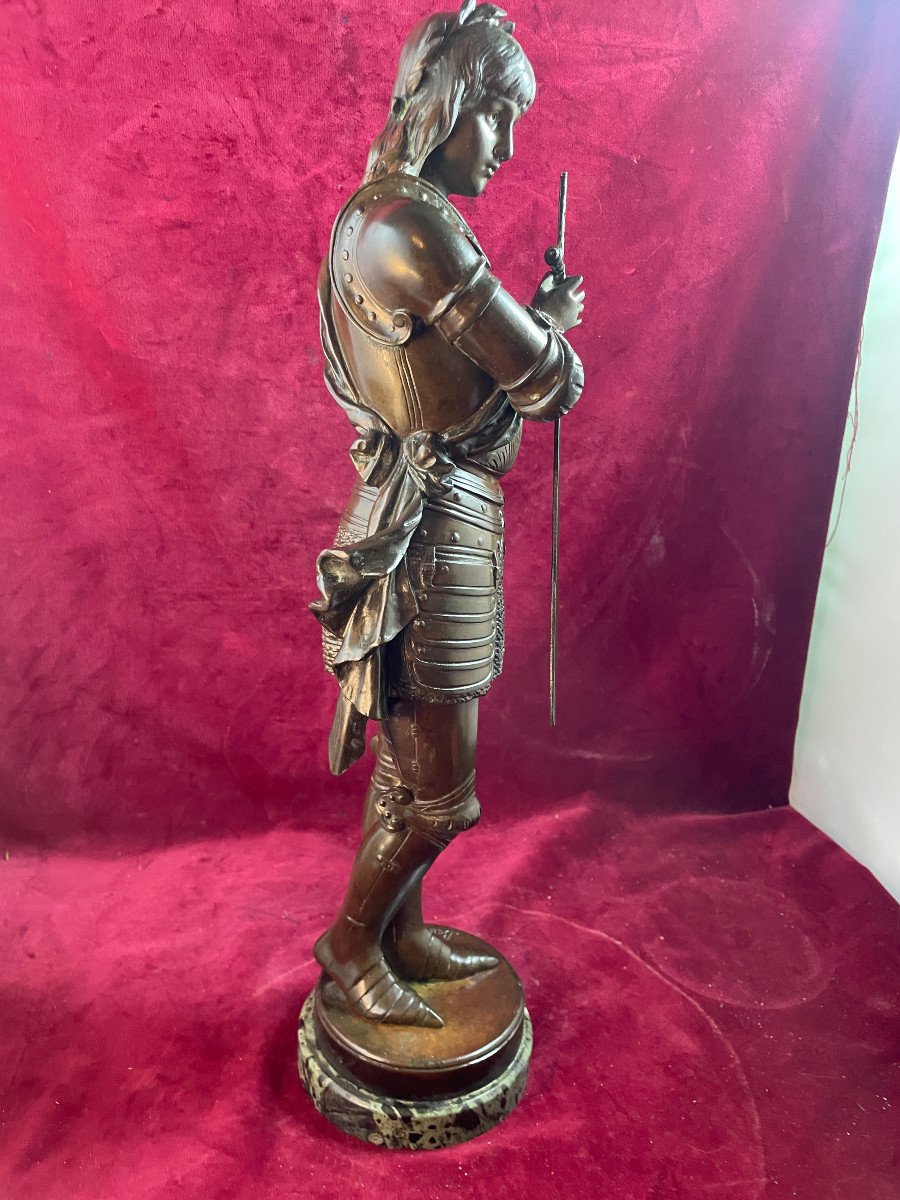 Joan Of Arc Bronze By Bouret-photo-3