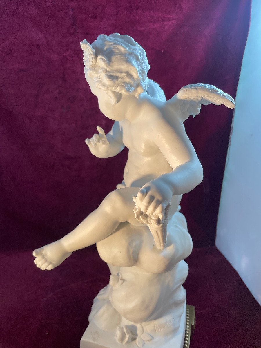 Cupid Eutrope Bouret Porcelain Biscuit-photo-5