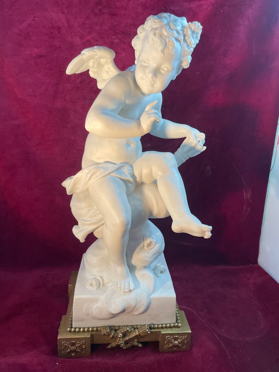 Cupid Eutrope Bouret Porcelain Biscuit