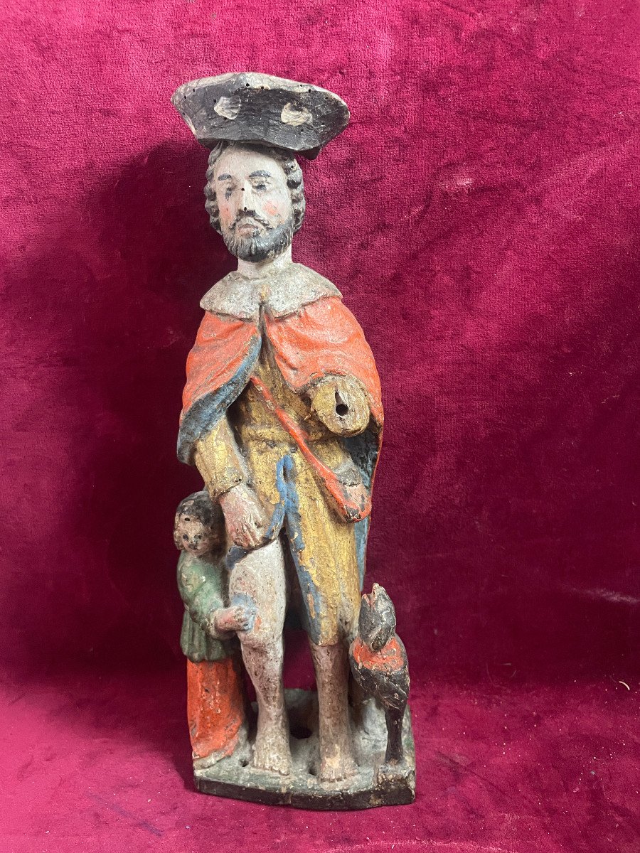 Saint  Roch  Statuette -photo-1