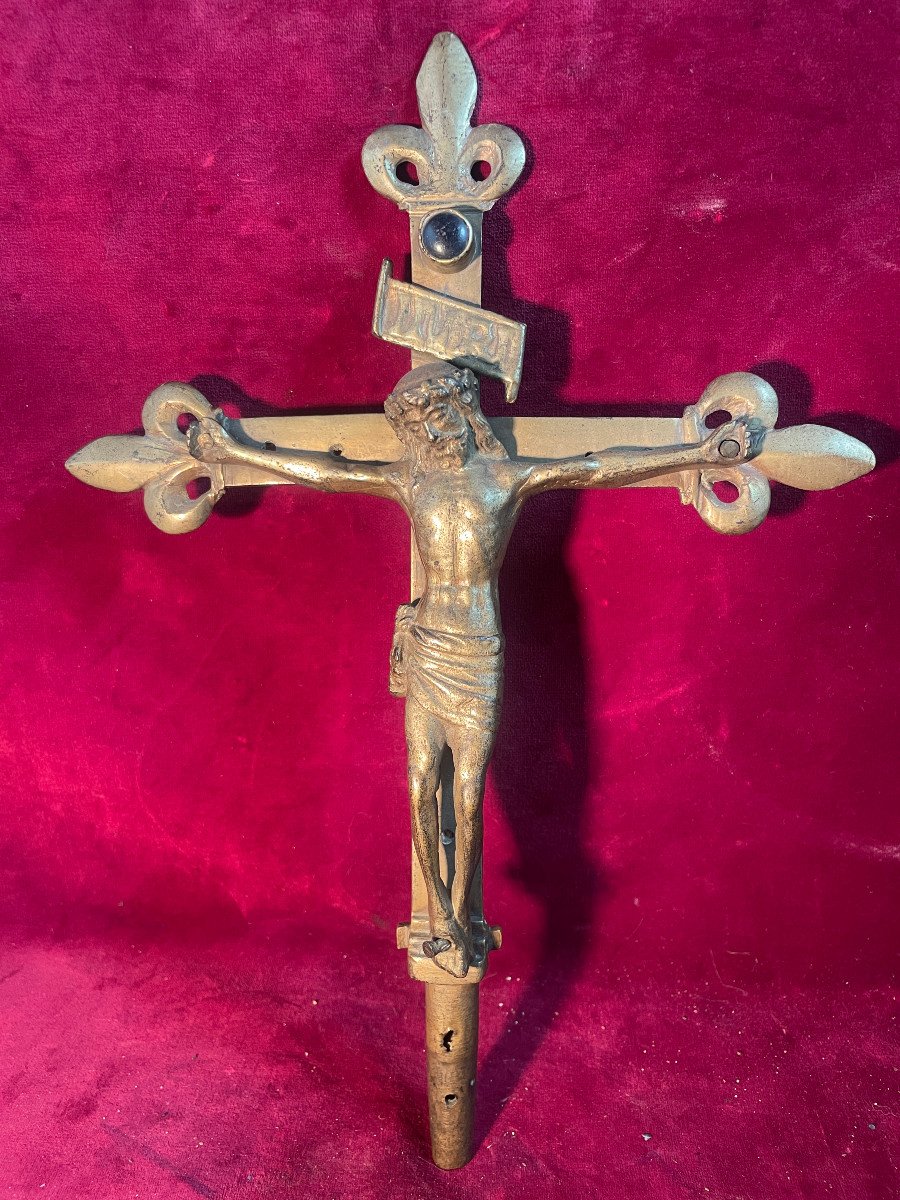 16th Century Bronze Processional Cross-photo-4