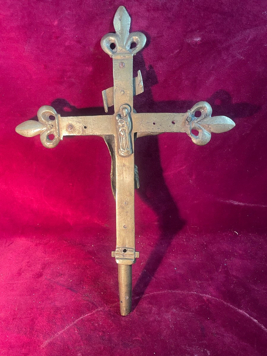 16th Century Bronze Processional Cross-photo-6