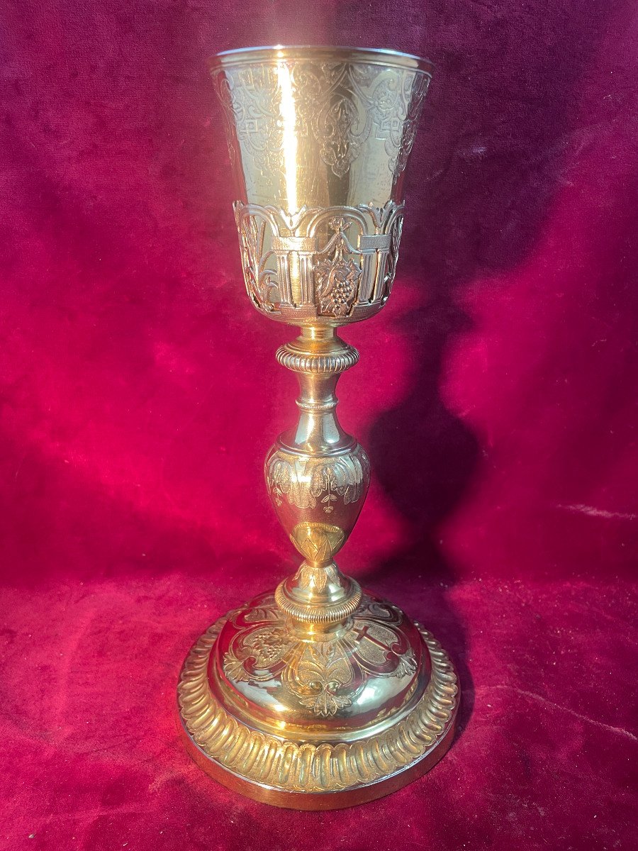 Chalice In Vermeil 1st Rooster And Its Patene 