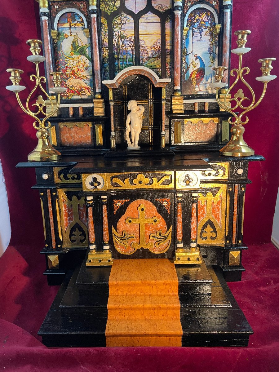 Renaissance Style Devotional Oratory Altar-photo-3