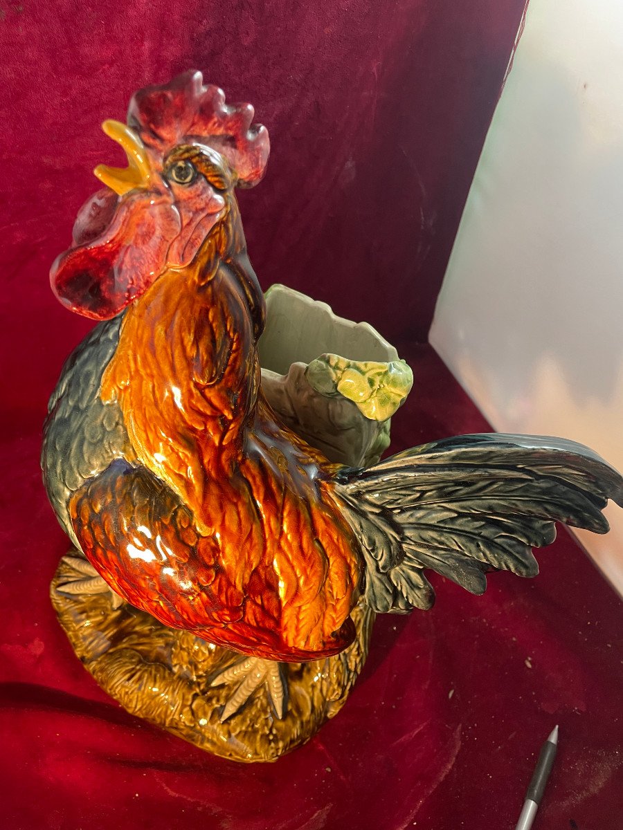 Rooster Of Choisy Bouquetiere Carrier Belleuse-photo-3