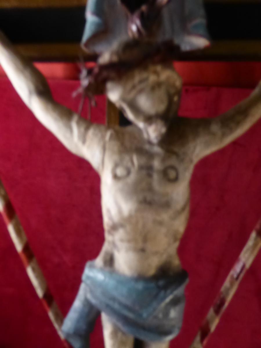 CRUCIFIX DE MARINIER ART POPULAIRE-photo-2