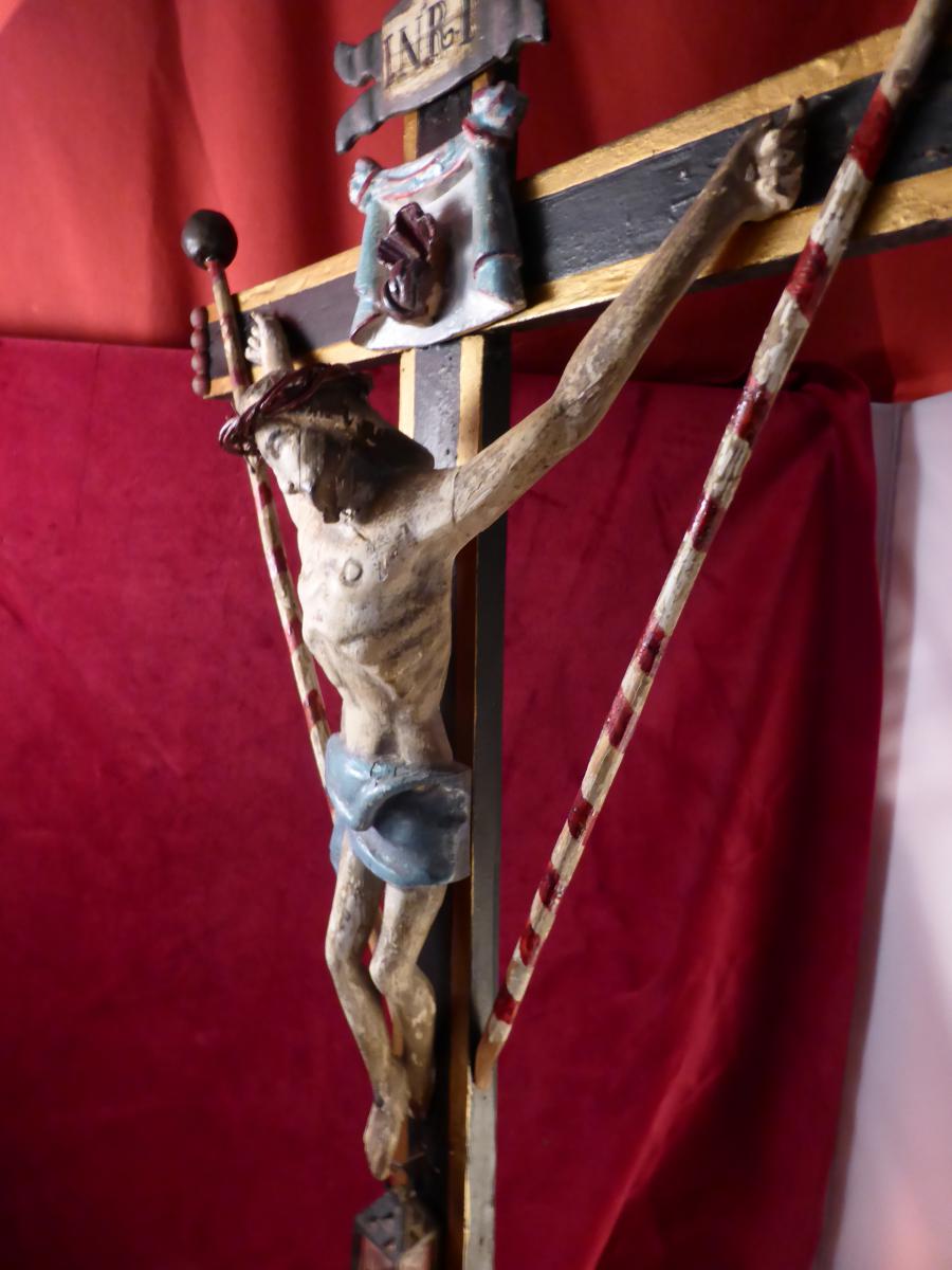 Crucifix Wooden Sculpt Popular Art-photo-5