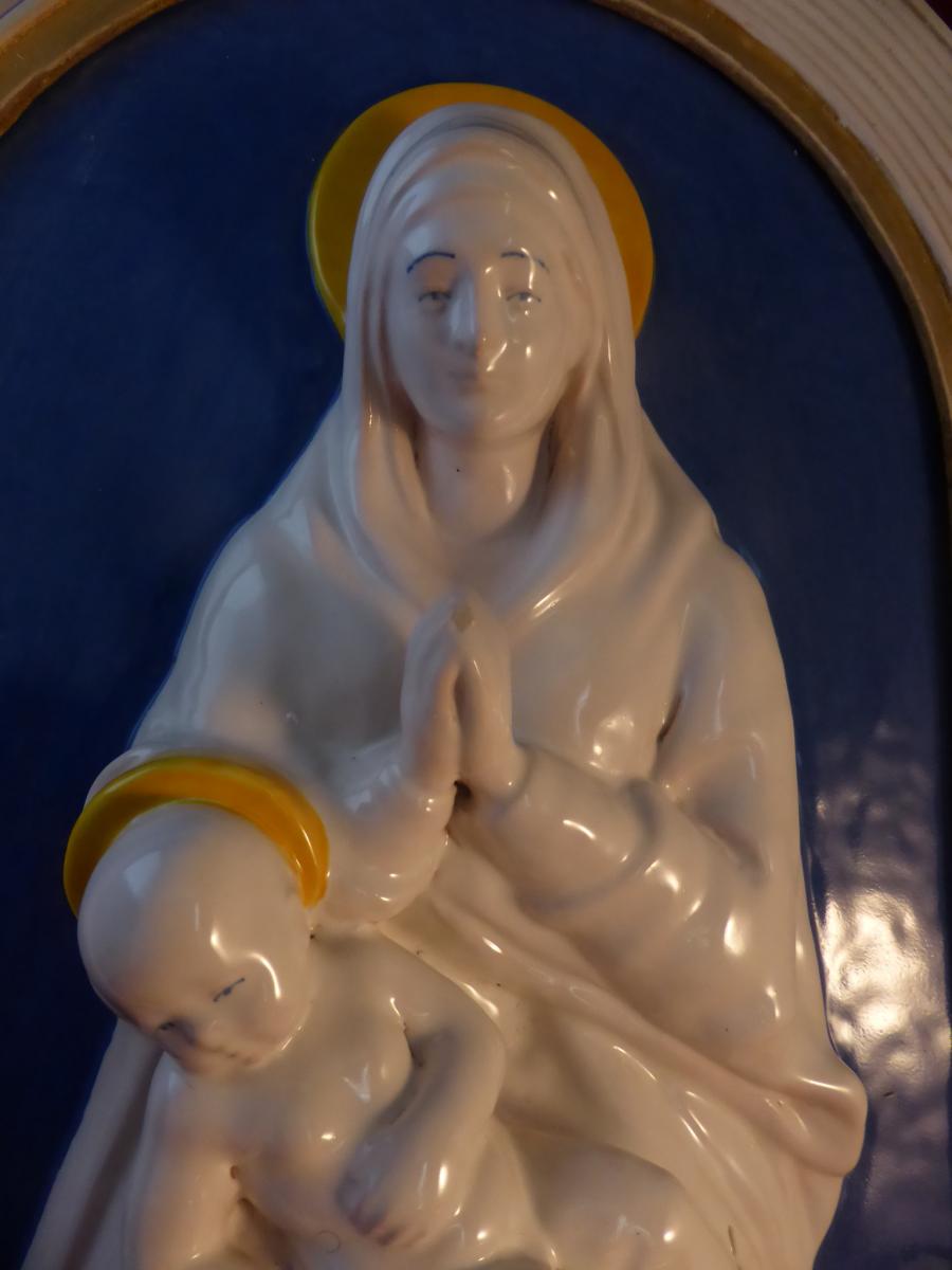 Vierge A L Enfant Della Robbia-photo-3