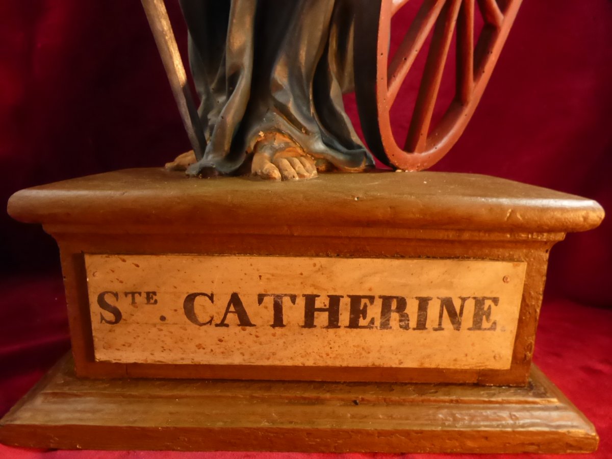 Catherine D Alexandria Statue 18 Eme-photo-3