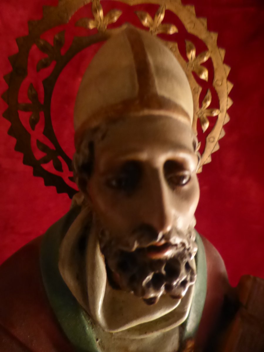 Statuette Of Saint Denis-photo-3