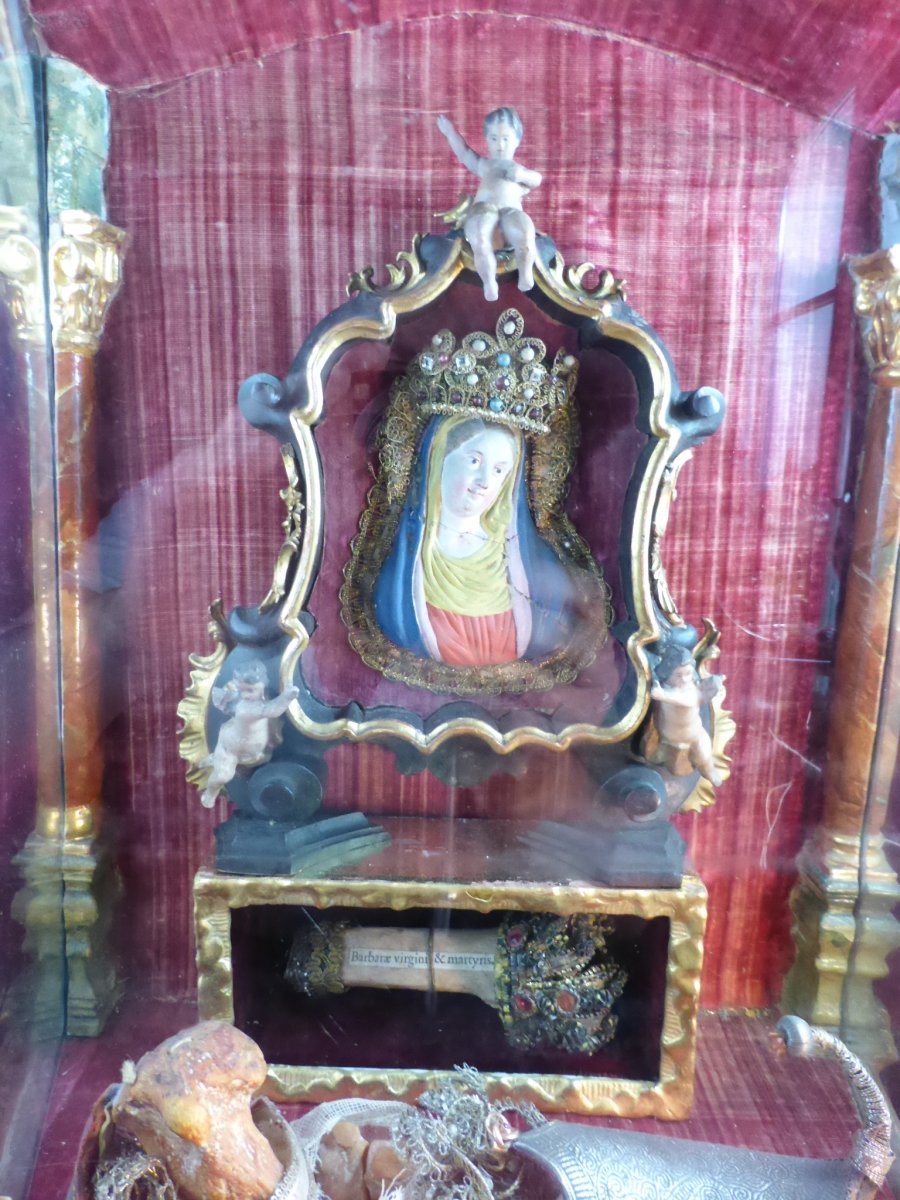 Reliquary Of Ste Barbara Tyrol Baroque 18 Eme Siecle-photo-2