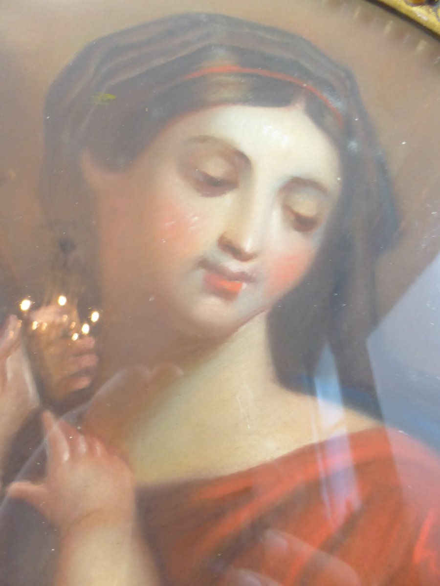 Virgin Al Child Pastel-photo-2