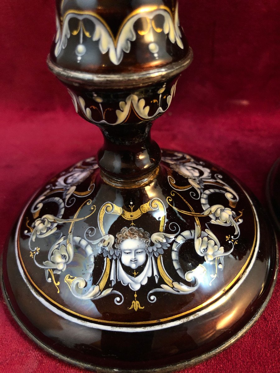 Neo Renaissance Enamel Candlesticks-photo-3