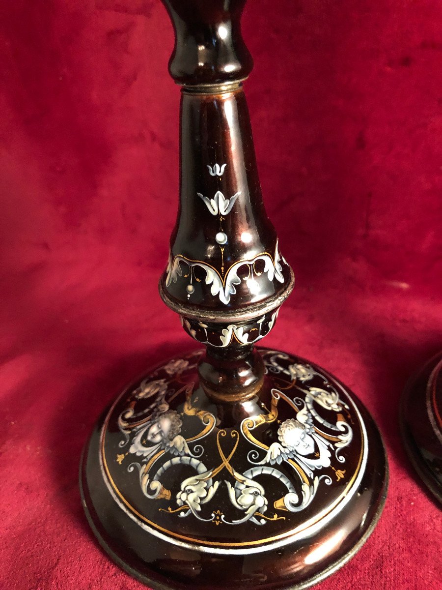 Neo Renaissance Enamel Candlesticks-photo-1