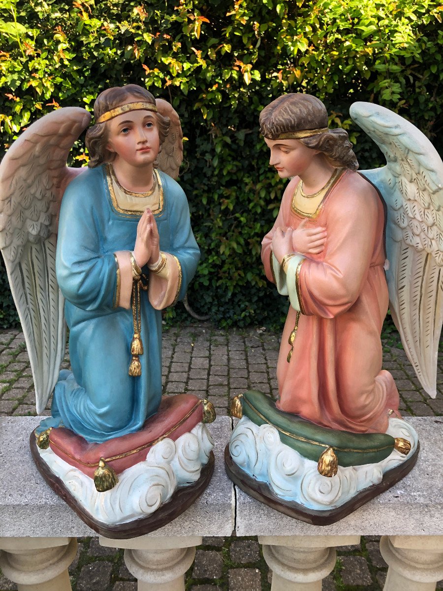 Angels Worshipers Pair Of Altar-photo-6