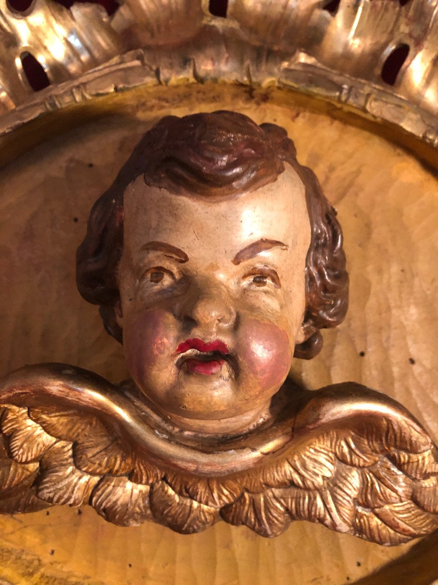 Cherub In Bois Dore Louisxv-photo-2